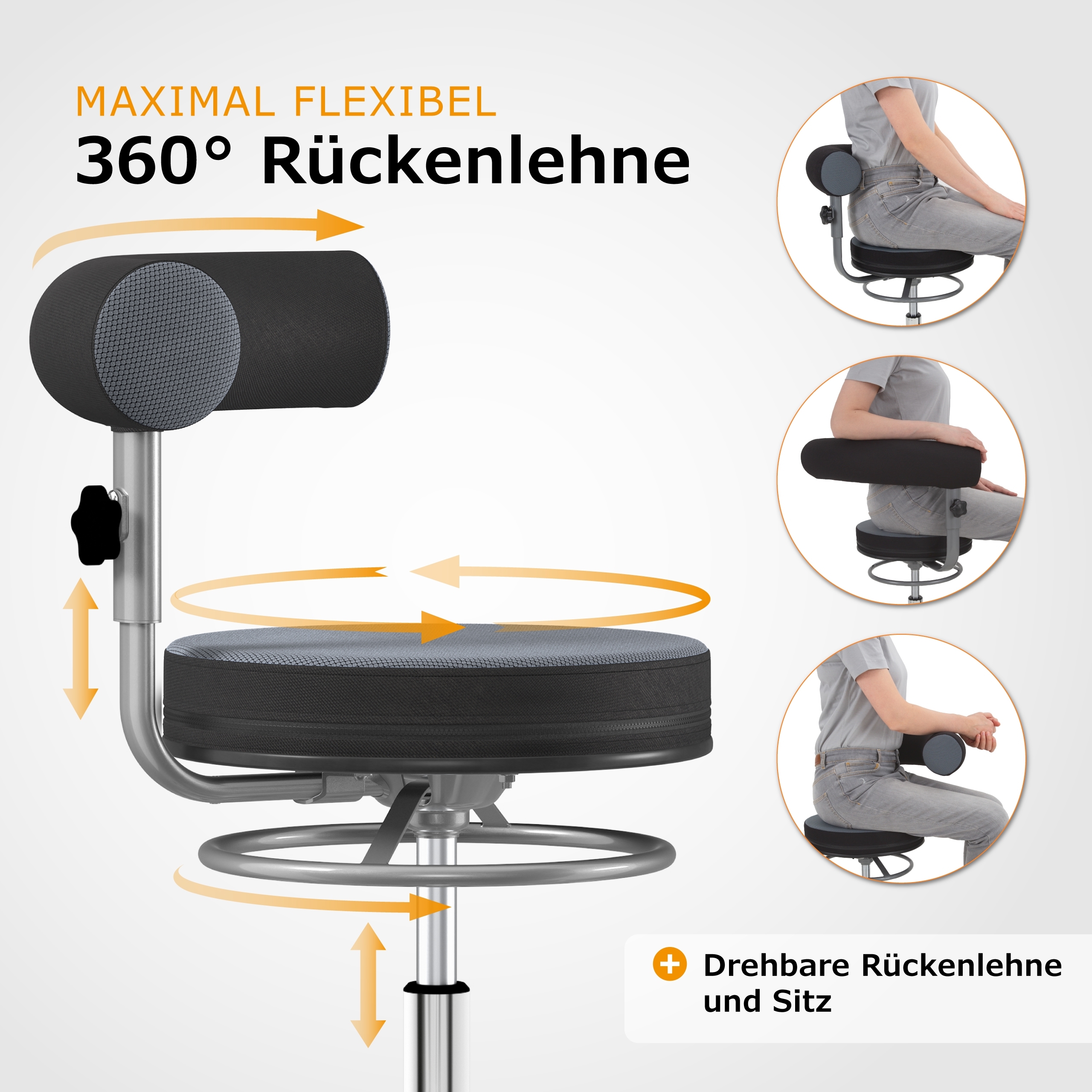 Sanus®-Gesundheitsstuhl Stoff LH