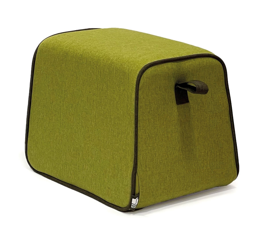 Hockidu - Upholstered stool with strap